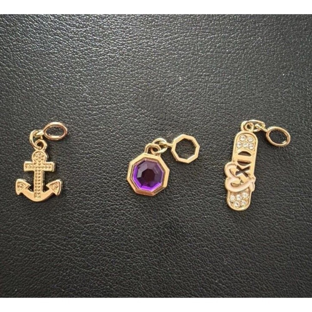 Effy Moments Pendant Celebrity Cruises 3 Charms only Gold Tones